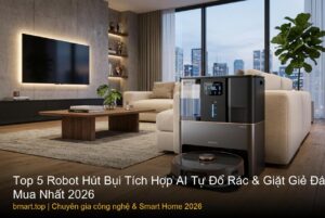 Top 5 Robot Hút Bụi Tích Hợp AI Tự Đổ Rác & Giặt Giẻ Đáng Mua Nhất 2026