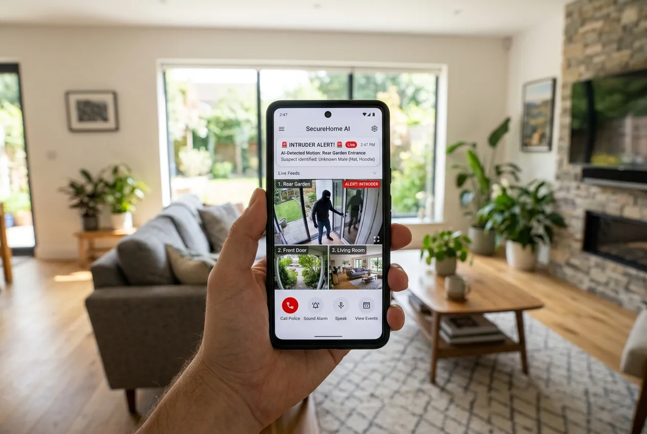 Cảnh báo chống trộm chủ động tức thì qua ứng dụng smartphone 24/7